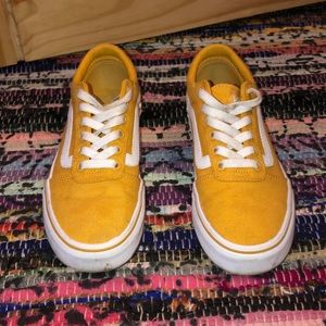 Yellow old skool vans